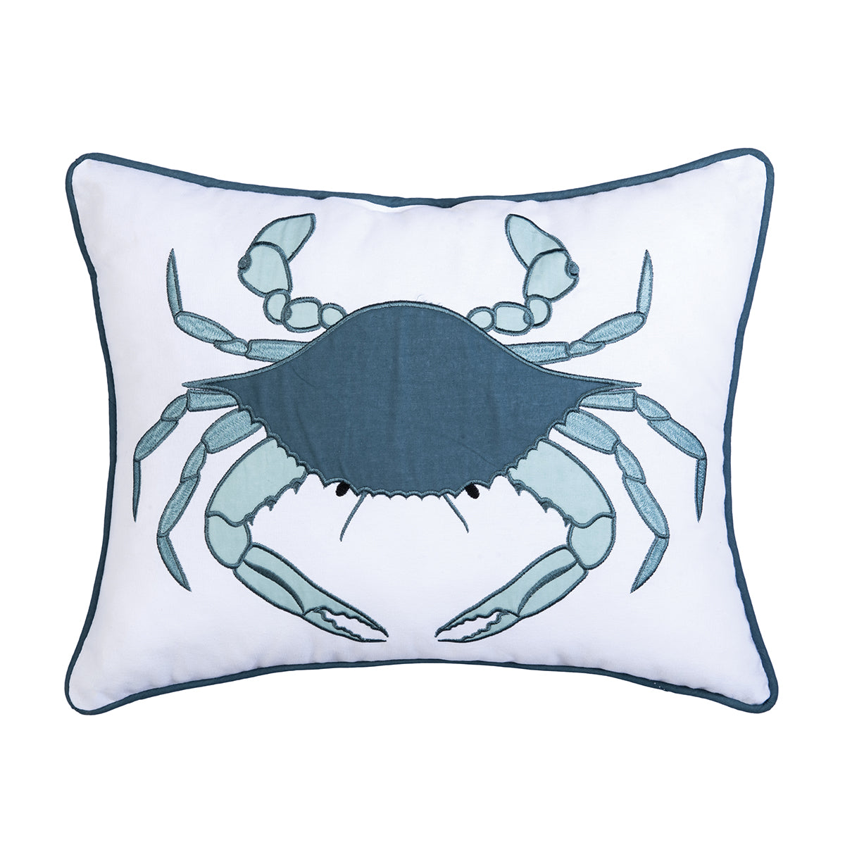 Sea Glass Crab Pillow