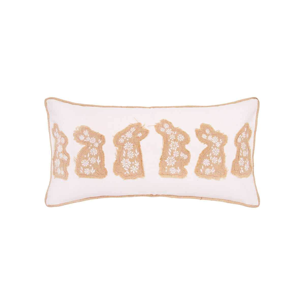 Bunnies In A Row Pillow