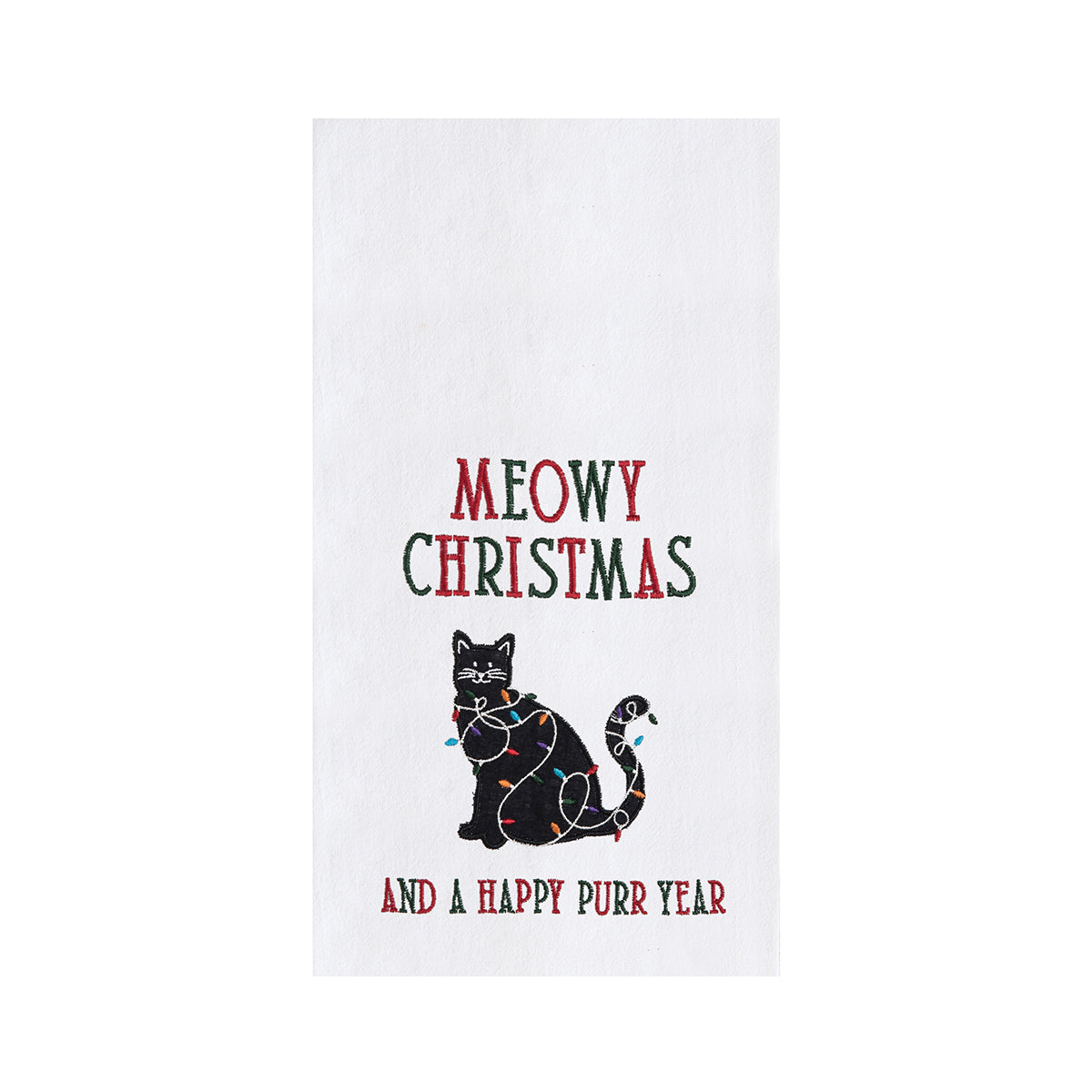 Meowy Christmas Kitchen Towel