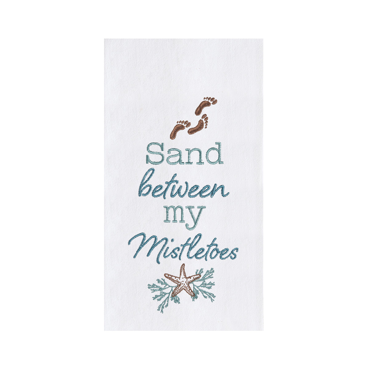 Sand Between My Mistletoes Kitchen Towel