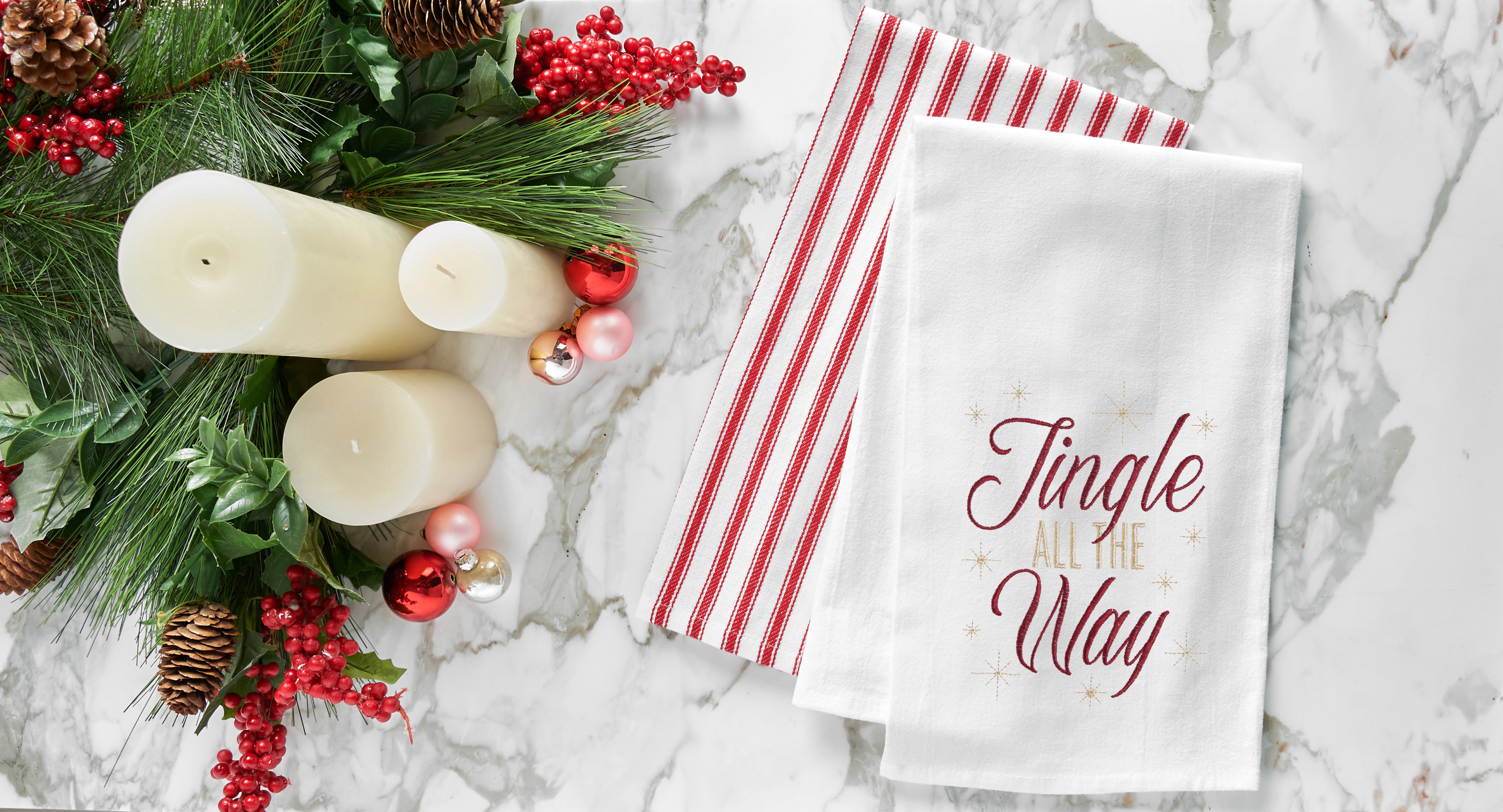 Jingle All The Way Flour Sack Kitchen Towel