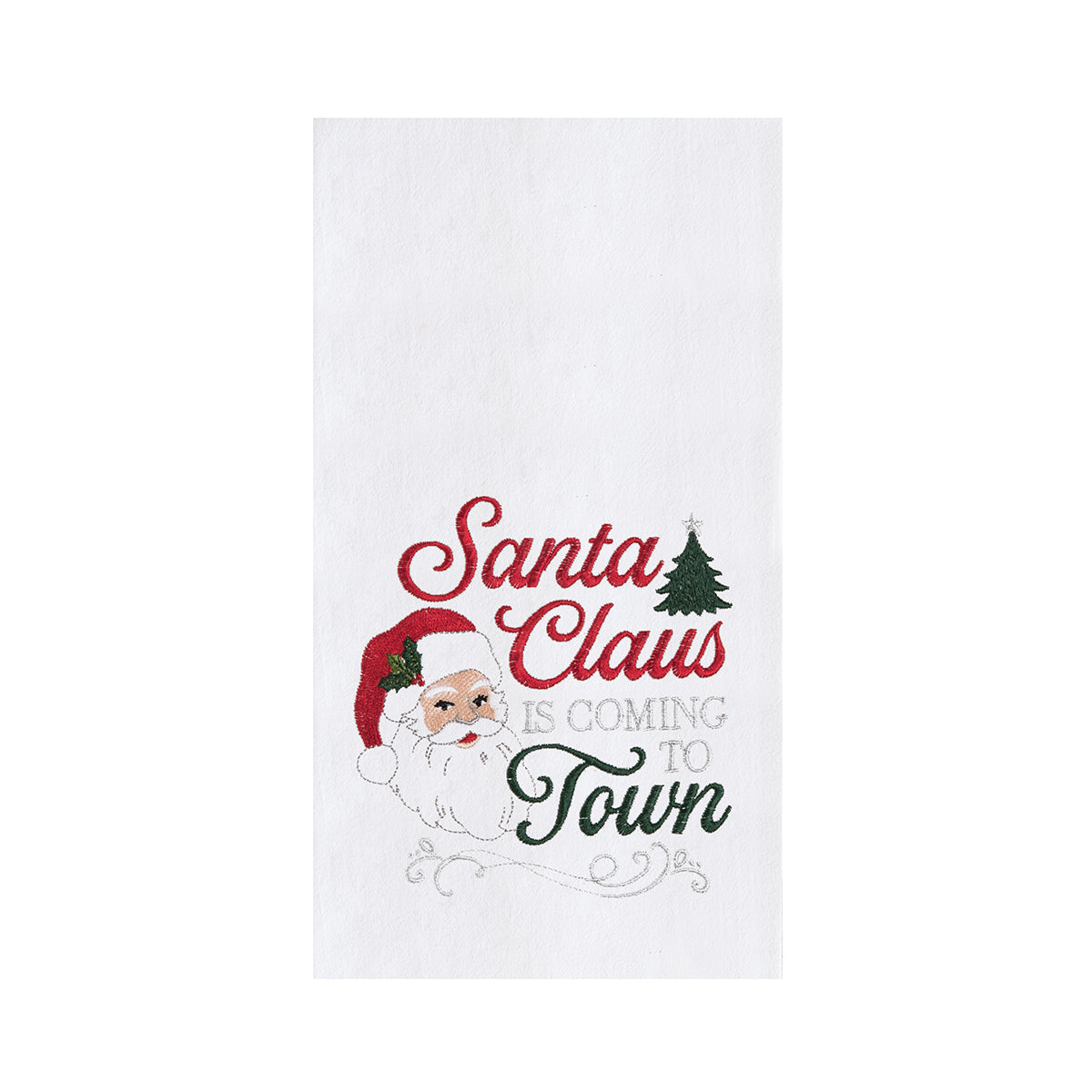 Santa Is Coming To Town Kitchen Towel