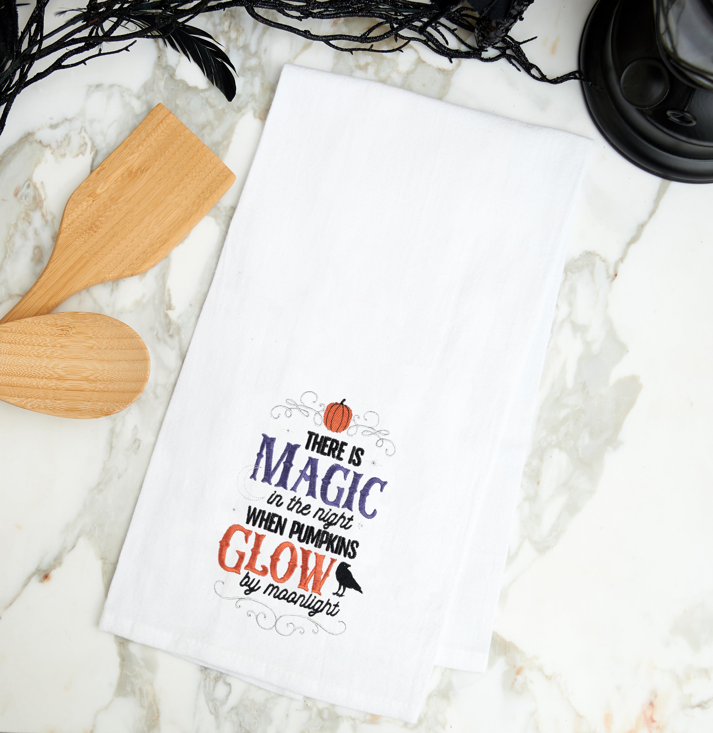 Magic Glow By Moonlight Flour Sack Kitchen Towel