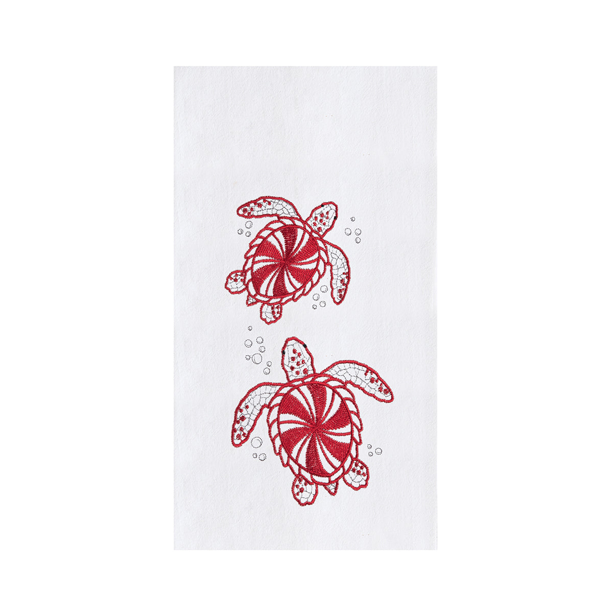 Peppermint Turtles Kitchen Towel