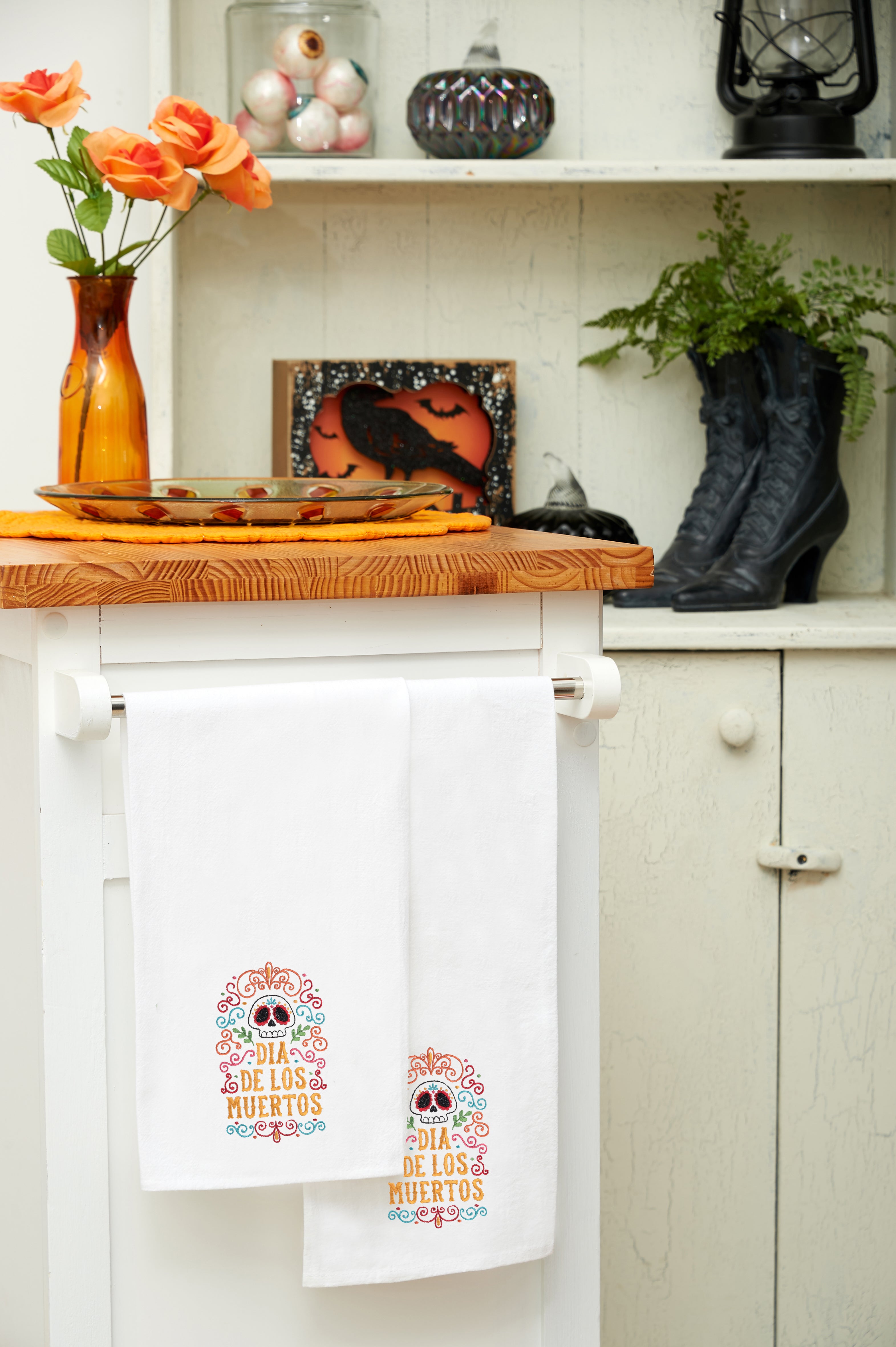 Dia De Los Muertos Flour Sack Kitchen Towel