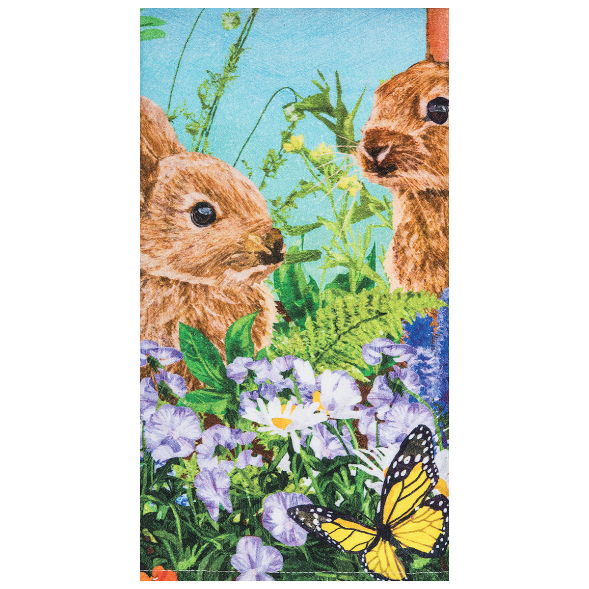Bunny Garden Paradise Kitchen Towel