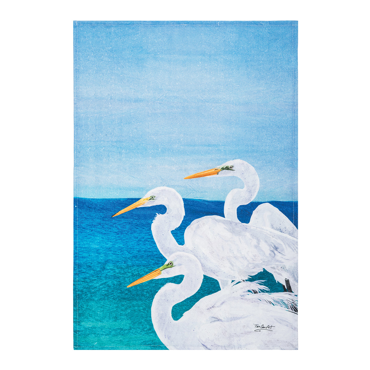 Egret Trio Kitchen Towel