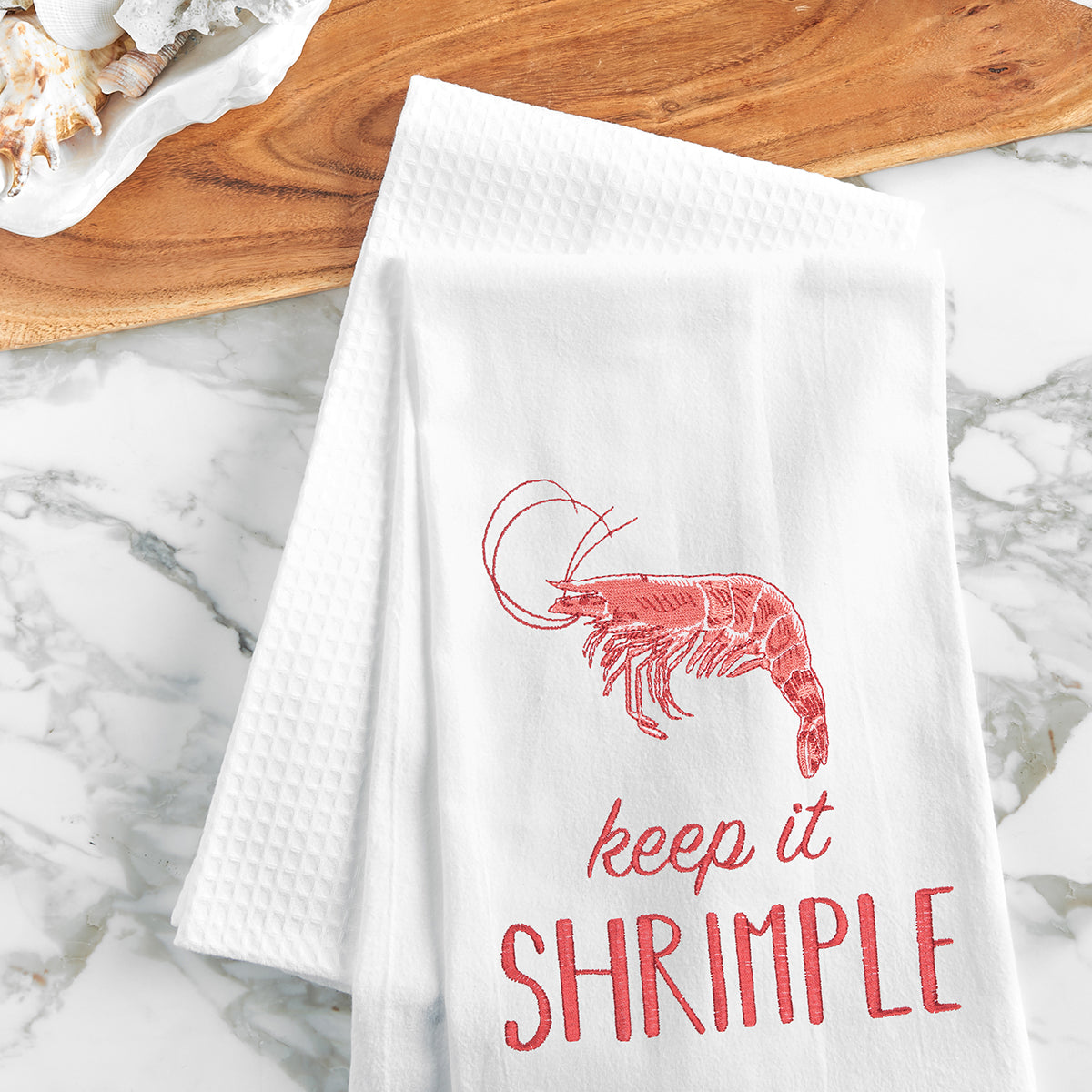 Keep It Shrimple Kitchen Towel