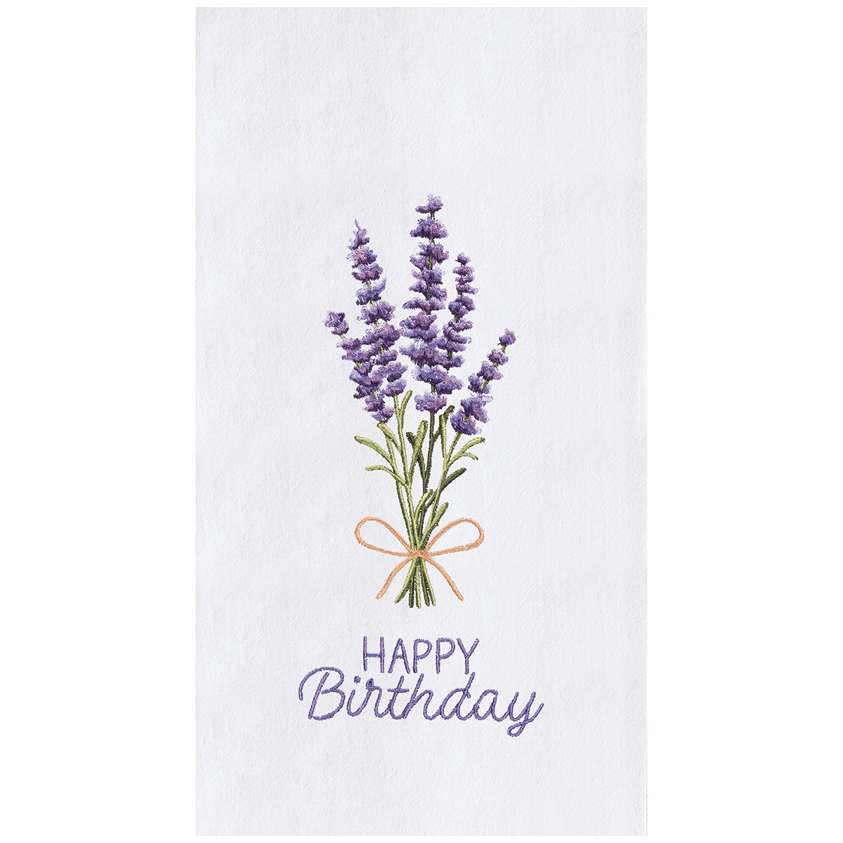 Happy Birthday Lavender Kitchen Towel