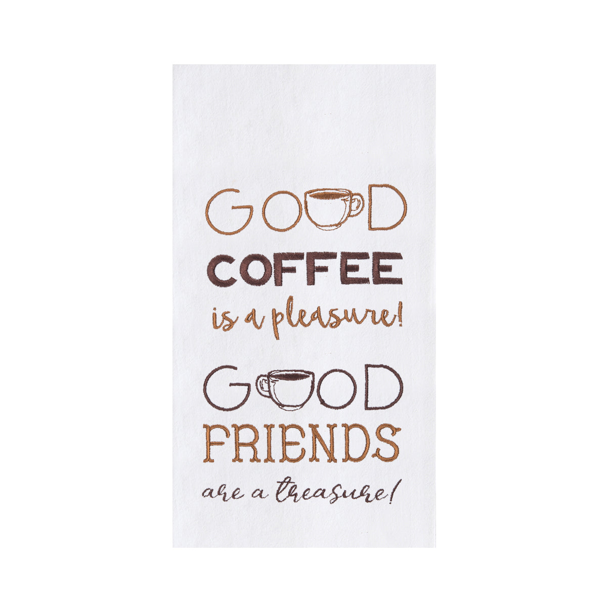 Good Coffee Is A Pleasure Printed Kitchen Towel