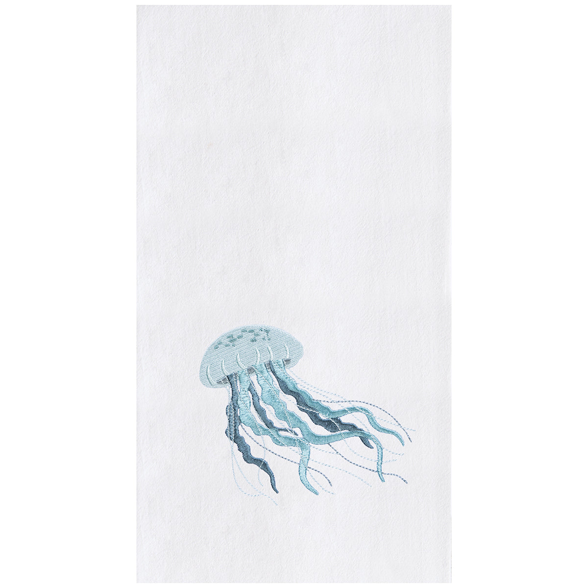 Sea Glass Jellyfish Flour Sack Kitchen Towel