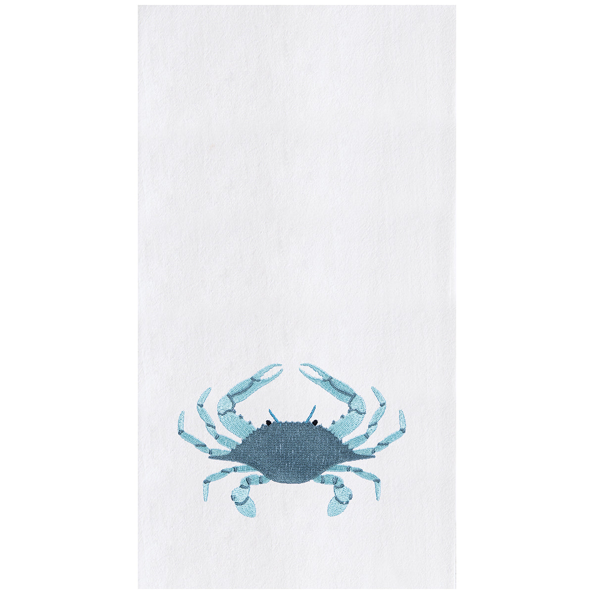 Sea Glass Crab Flour Sack Kitchen Towel