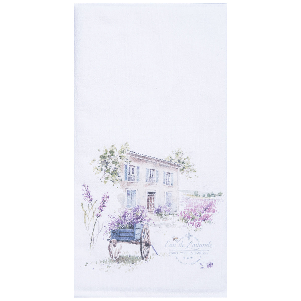 Lavender Countryside Printed Kitchen Towel