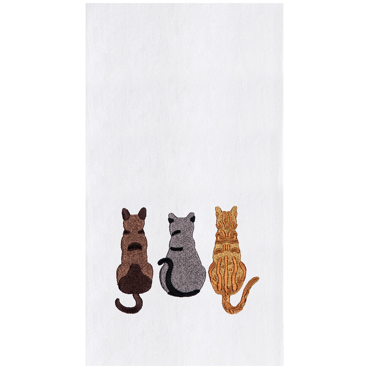 Cat Tails Trio Flour Sack Kitchen Towel
