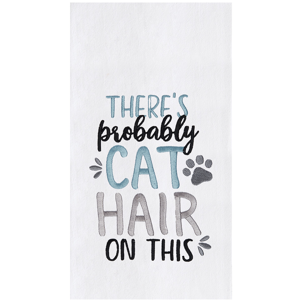 There's Probably Cat Hair on This Flour Sack Kitchen Towel