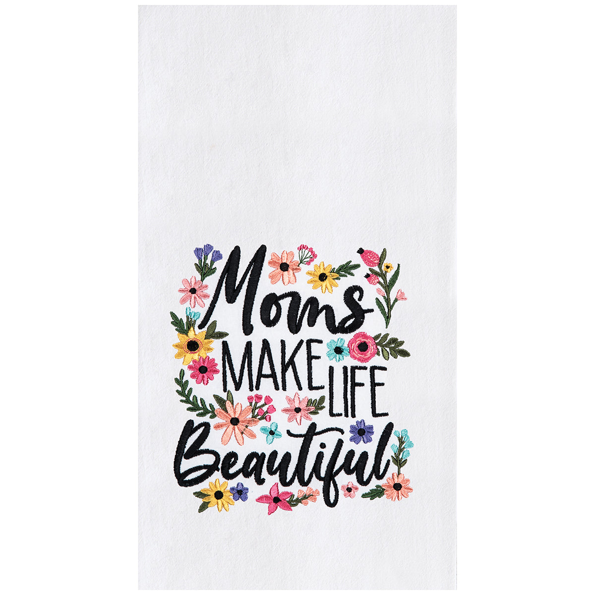 Beautiful Mom Floral Flour Sack Kitchen Towel
