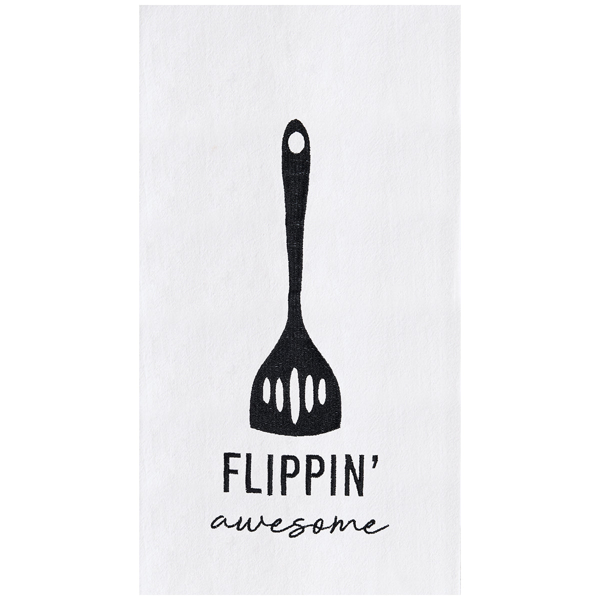 Flippin' Awesome Flour Sack Kitchen Towel