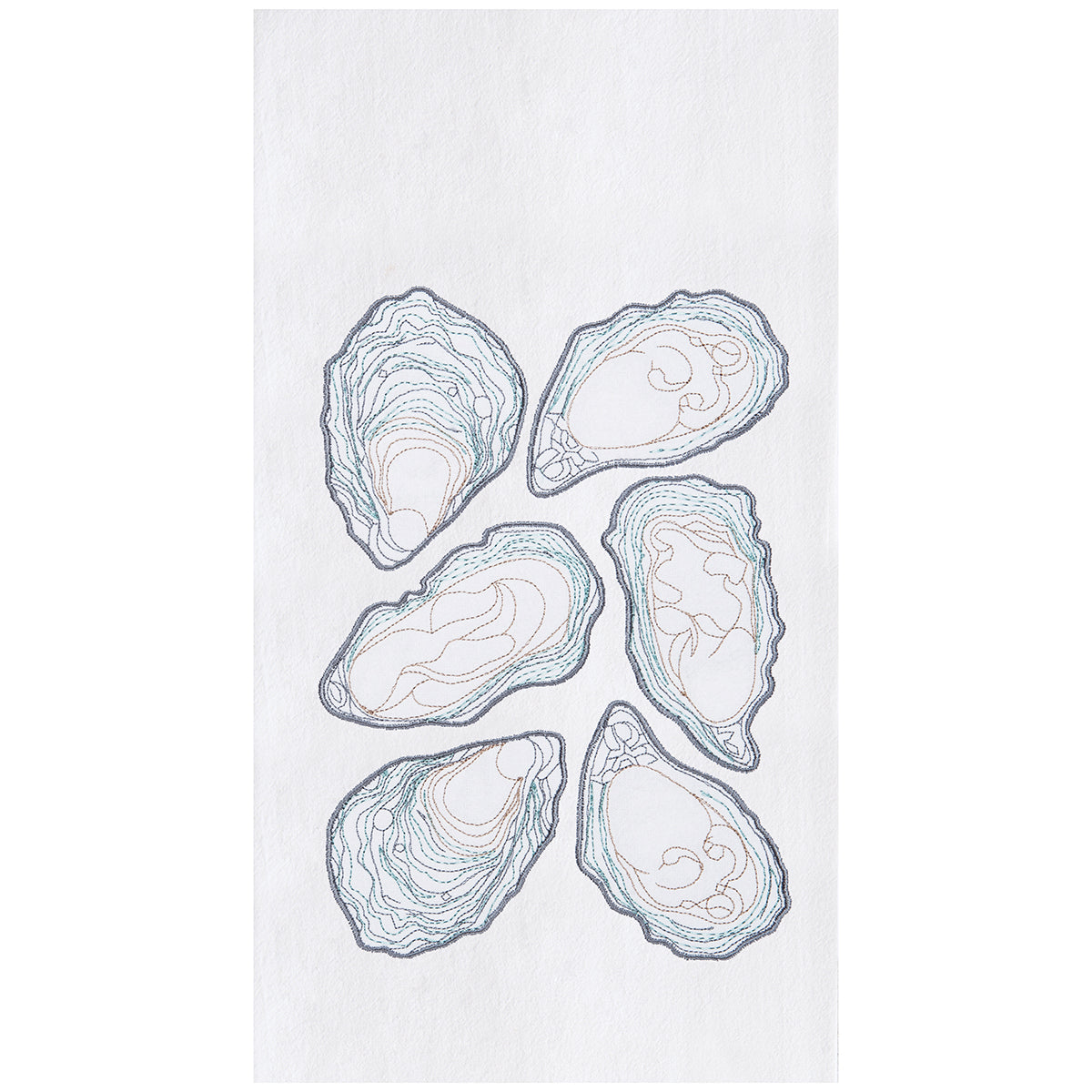 Oysters Flour Sack Kitchen Towel