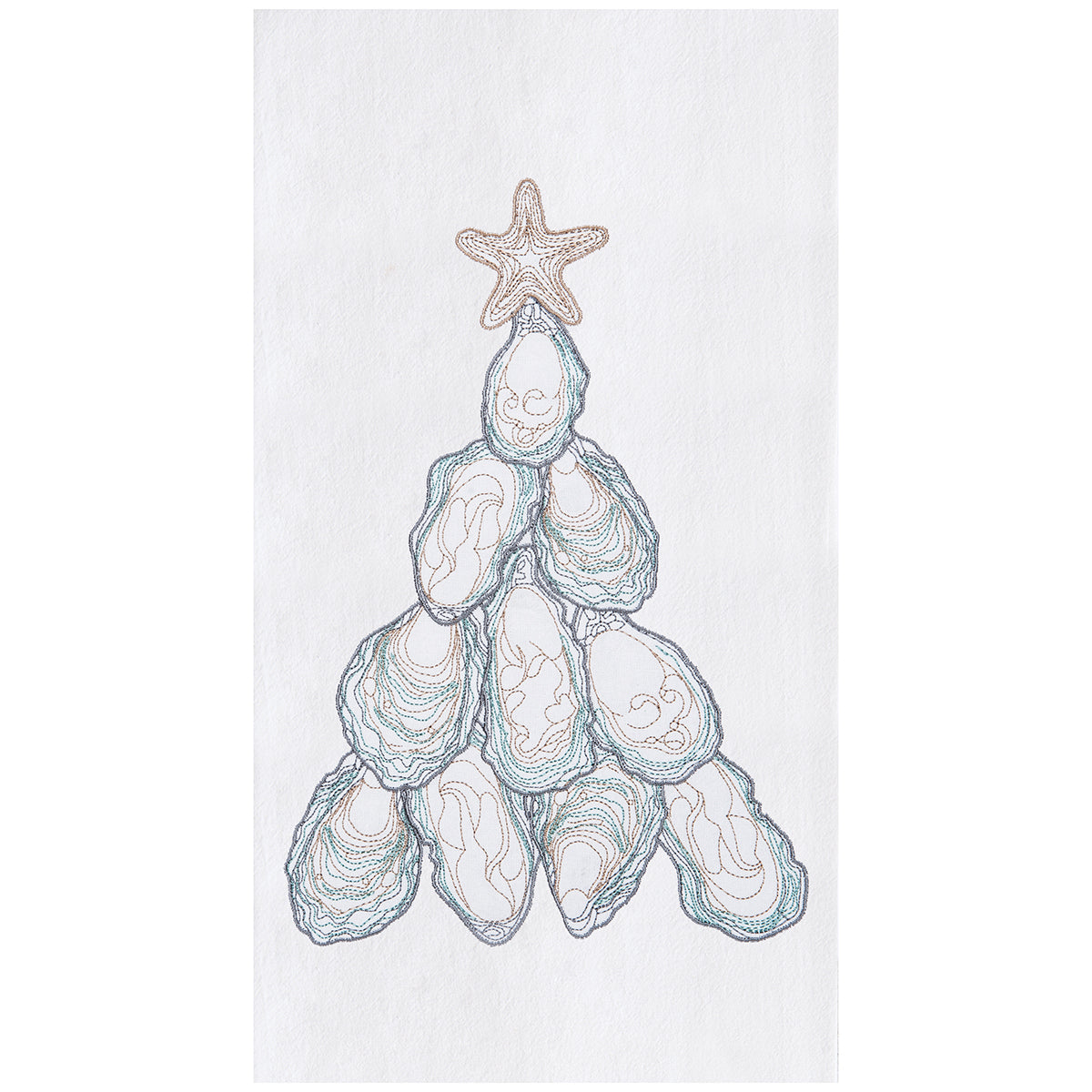 C&F Home Oyster Tree Kitchen Towel