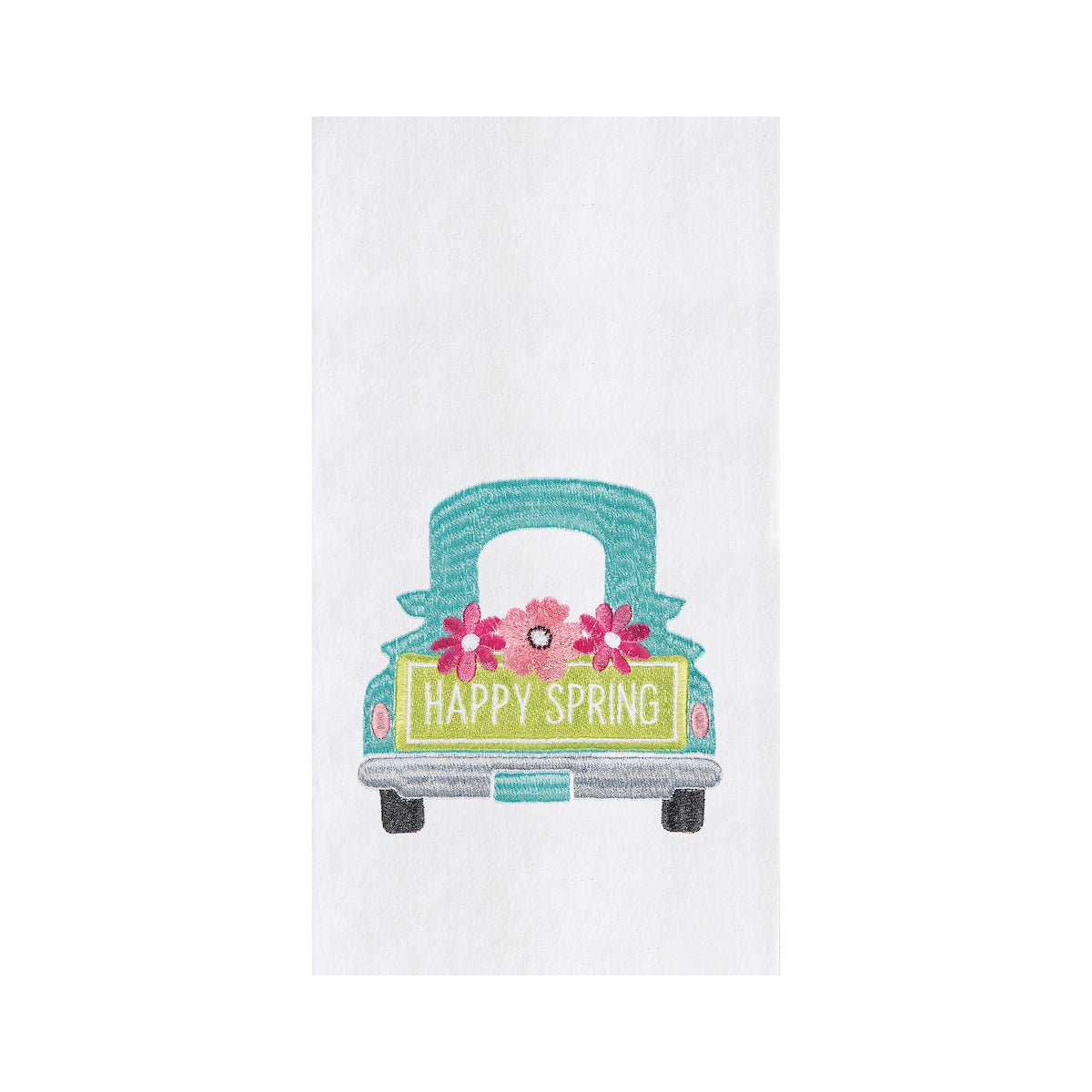 Happy Spring Truck Kitchen Towel