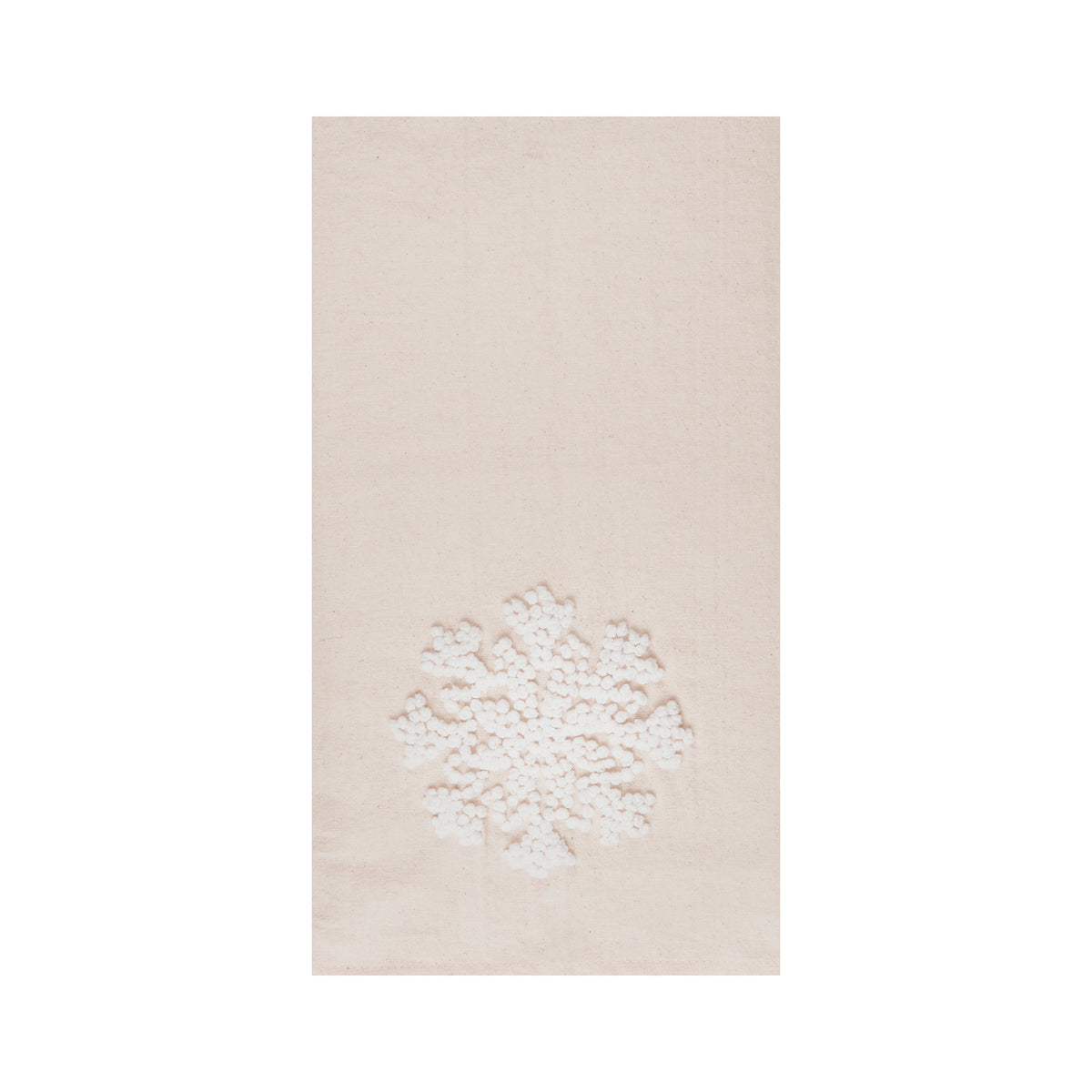 White Snowflake Kitchen Towel