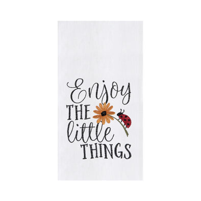 Enjoy the Little Things Ladybug Kitchen Towel