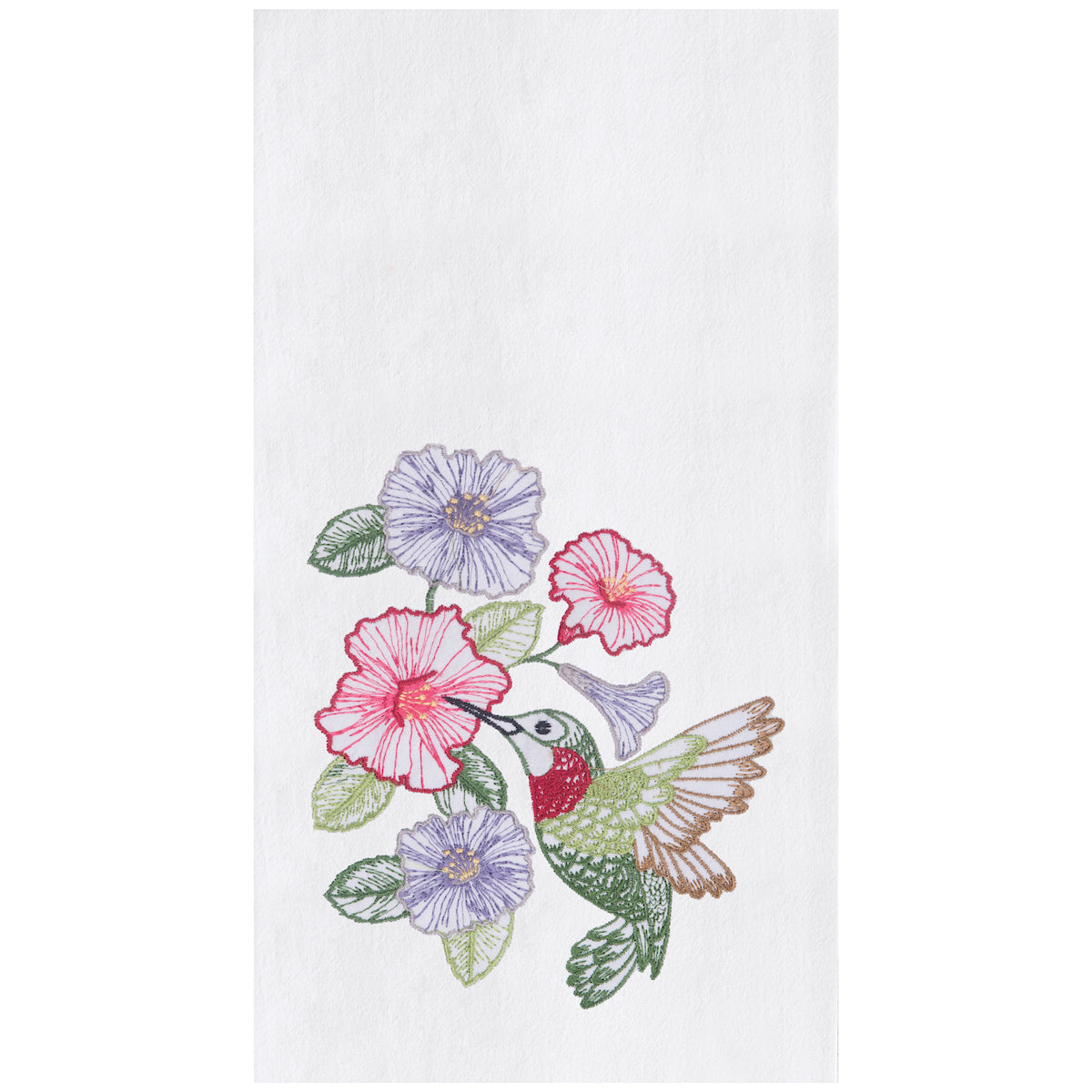 Hummingbird & Hibiscus Kitchen Towel