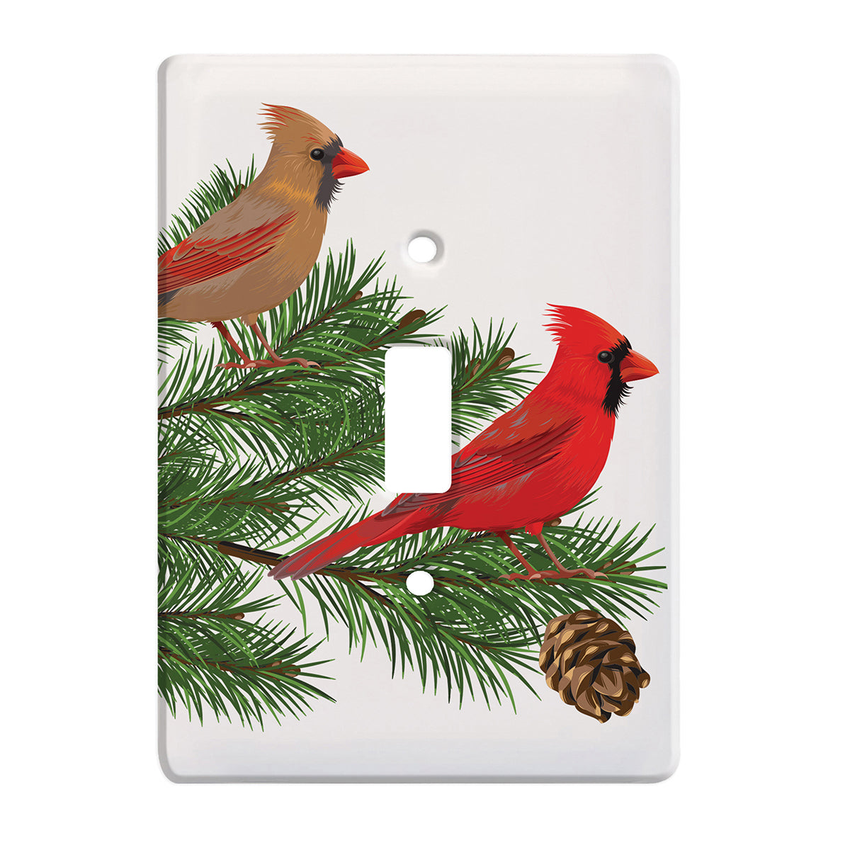 Cardinals & Pine Switchplate