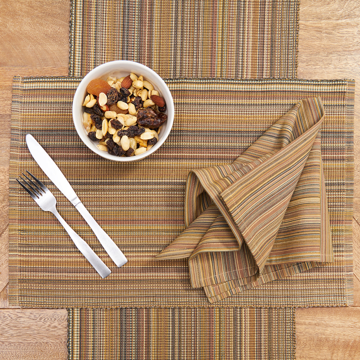 Cedar Stripes Table Linens