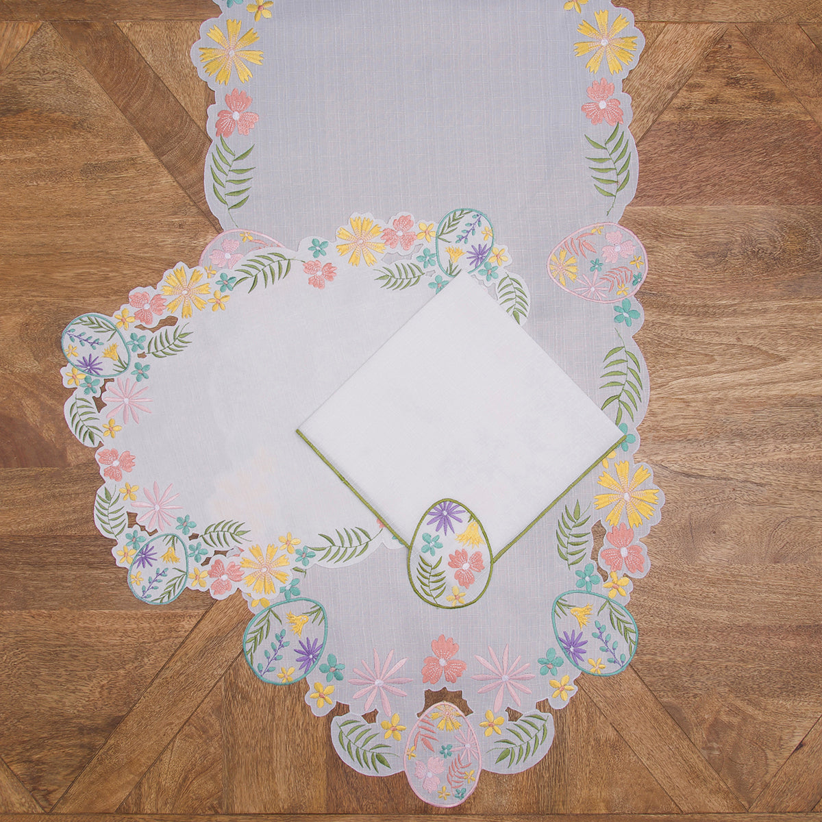 Easter Egg Cutwork Table Linens