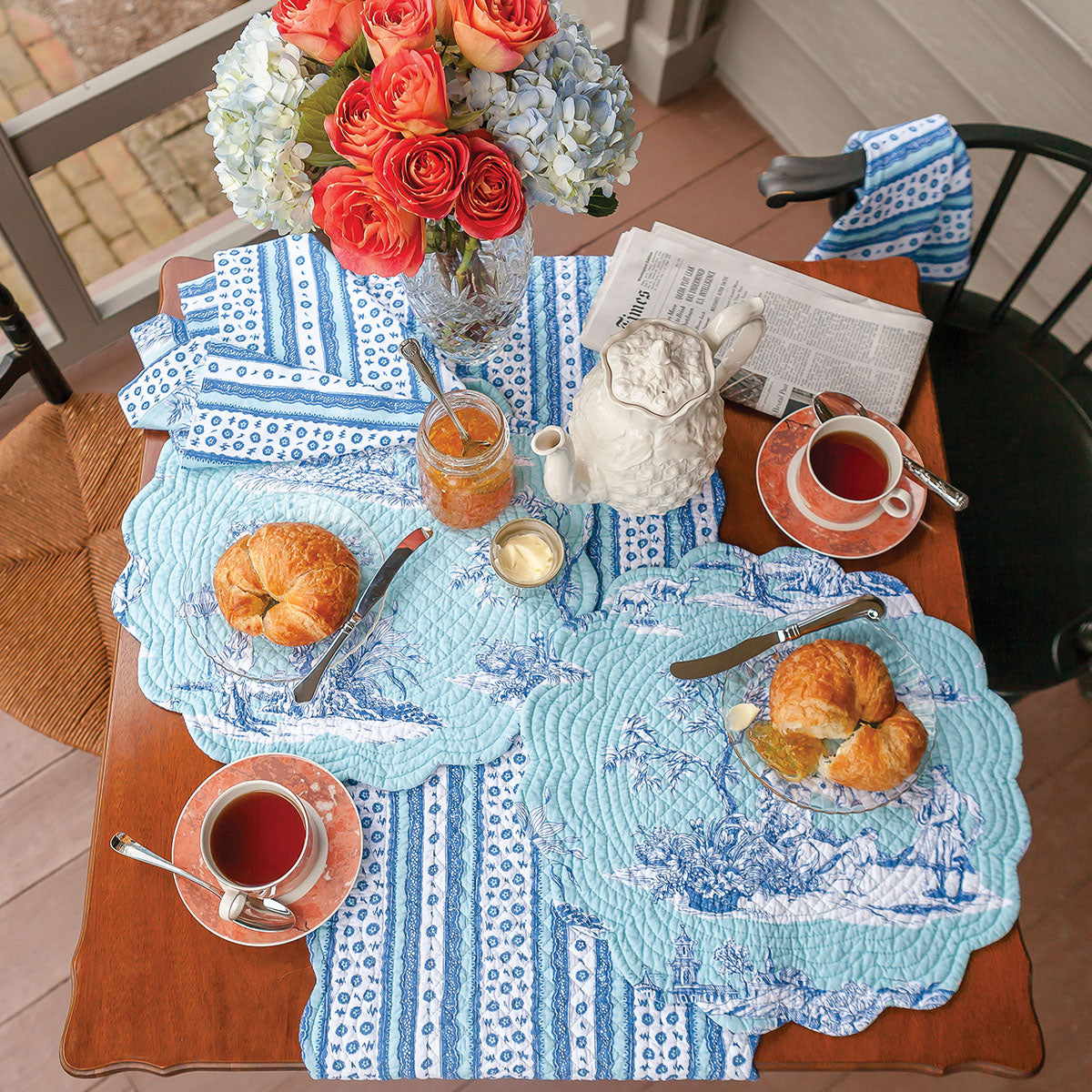 Hampstead Toile Table Linens
