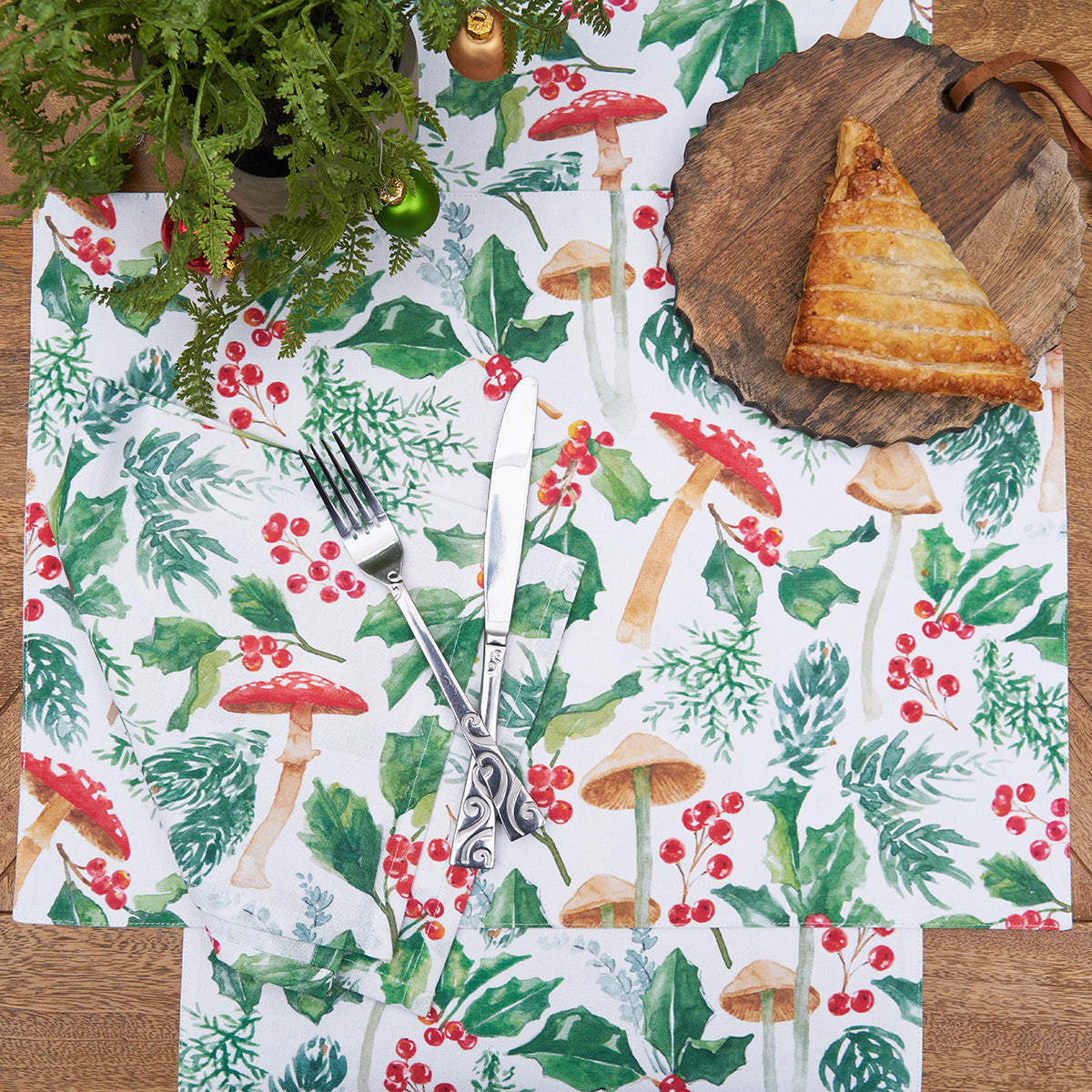 Mushroom Meadow Table Linens
