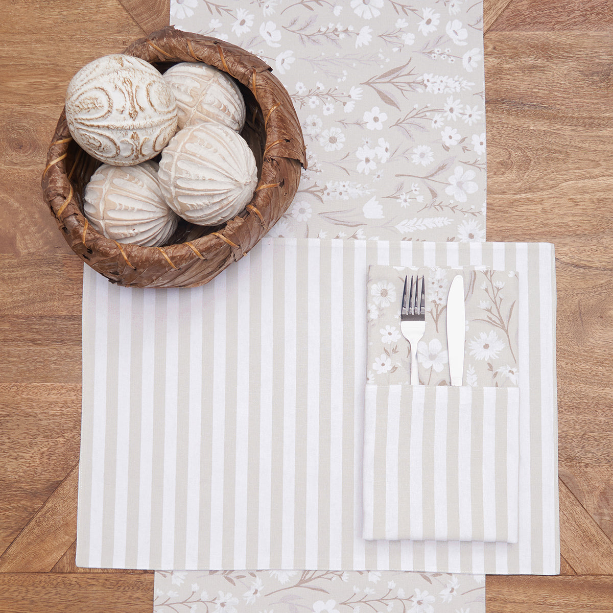 Natural Botanical Table Linens