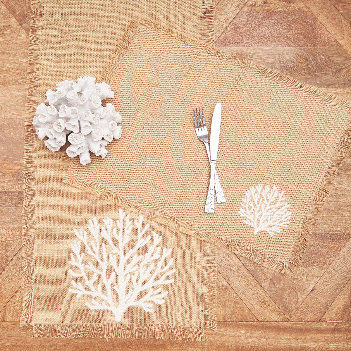 Natural Coral Table Linens