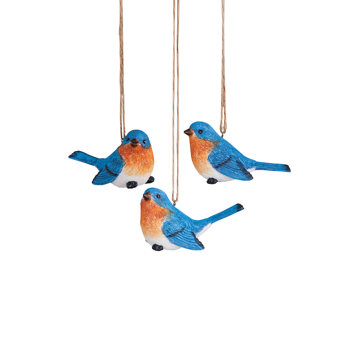 Bluebird Songbird Ornament Set