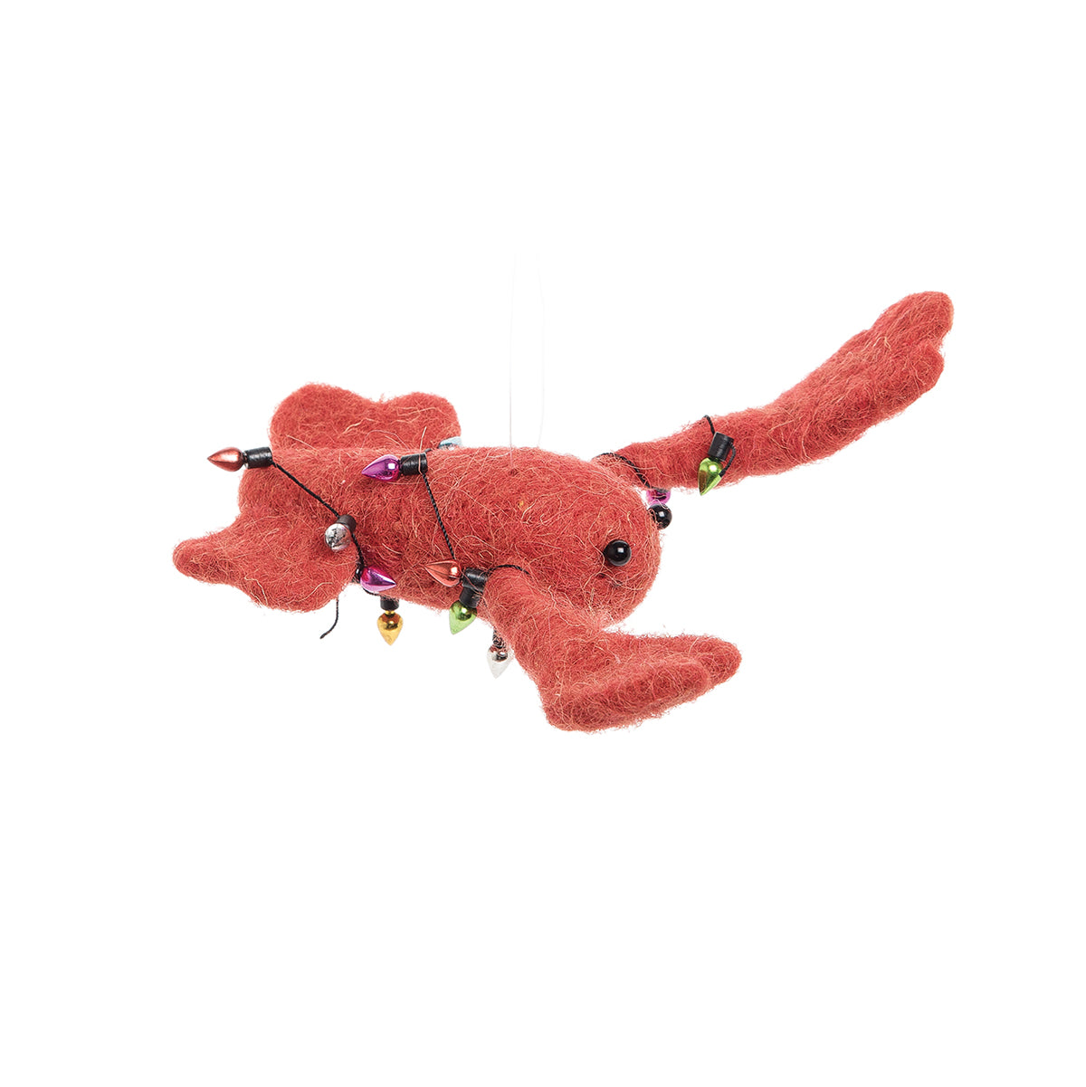 Lobster with  Lights Wool Ornament