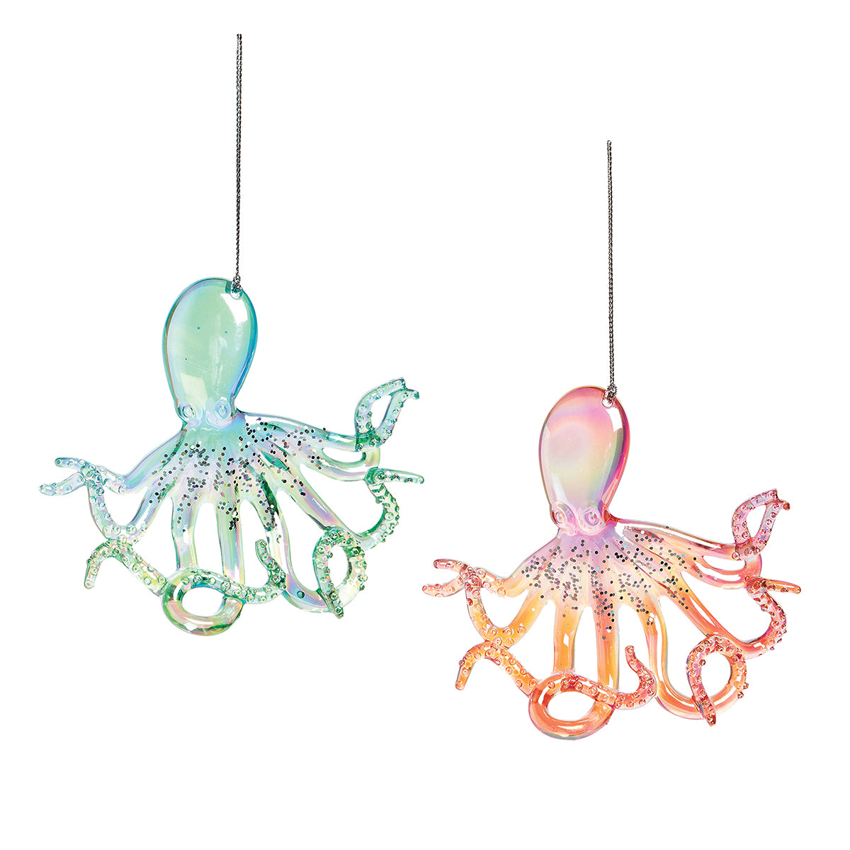 Sparkle Octopus Ornament Set