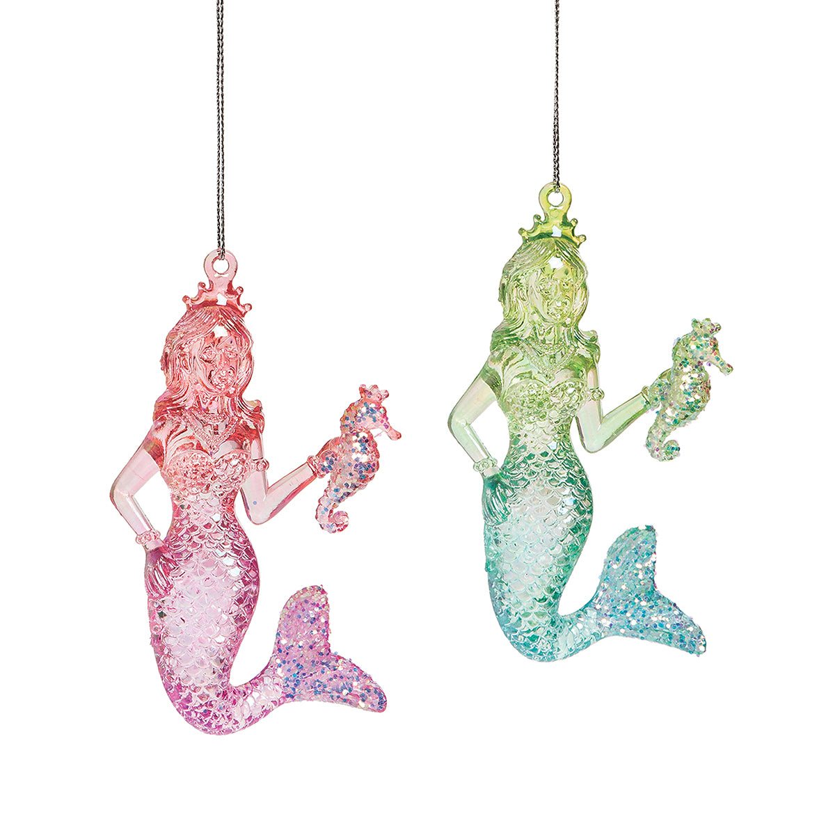 Sparkle Mermaid Ornament Set