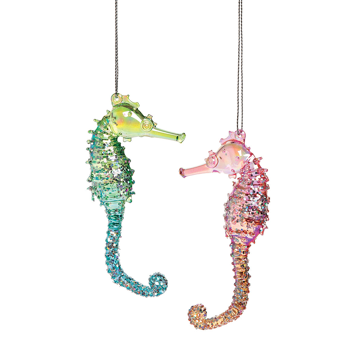Sparkle Seahorse Ornament Set