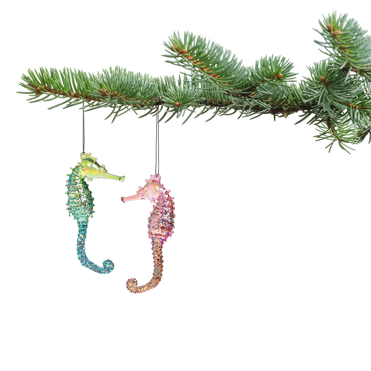 Sparkle Seahorse Ornament Set