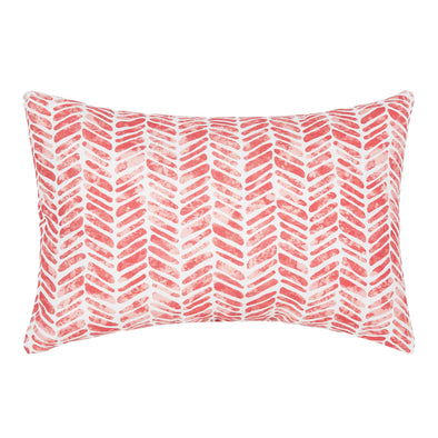 Orange Herringbone Indoor Outdoor Pillow