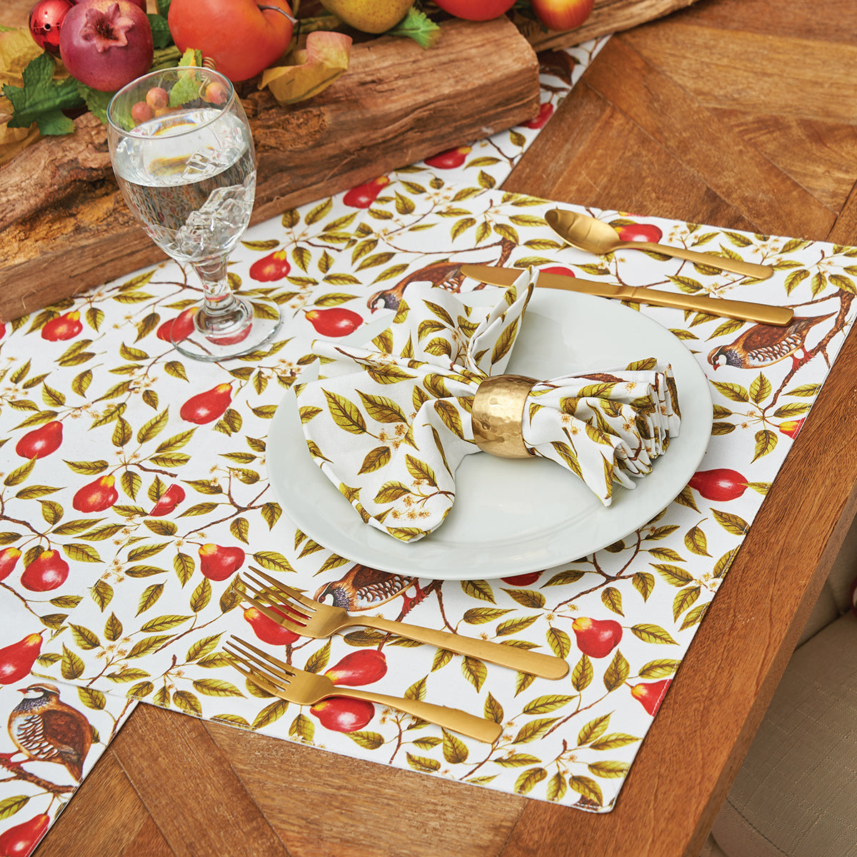 Partridge In A Pear Tree Table Linens