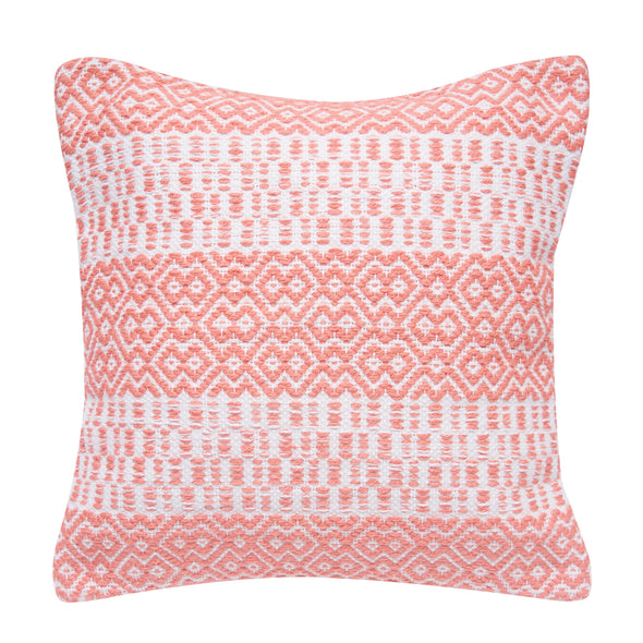 light pink geometric pattern indoor outdoor pillow