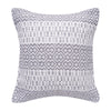 grey geometric pattern indoor outdoor pillow