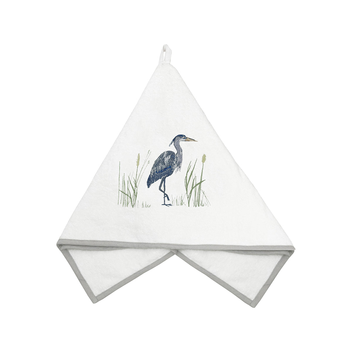 Blue Heron Terrycloth Guest Towel