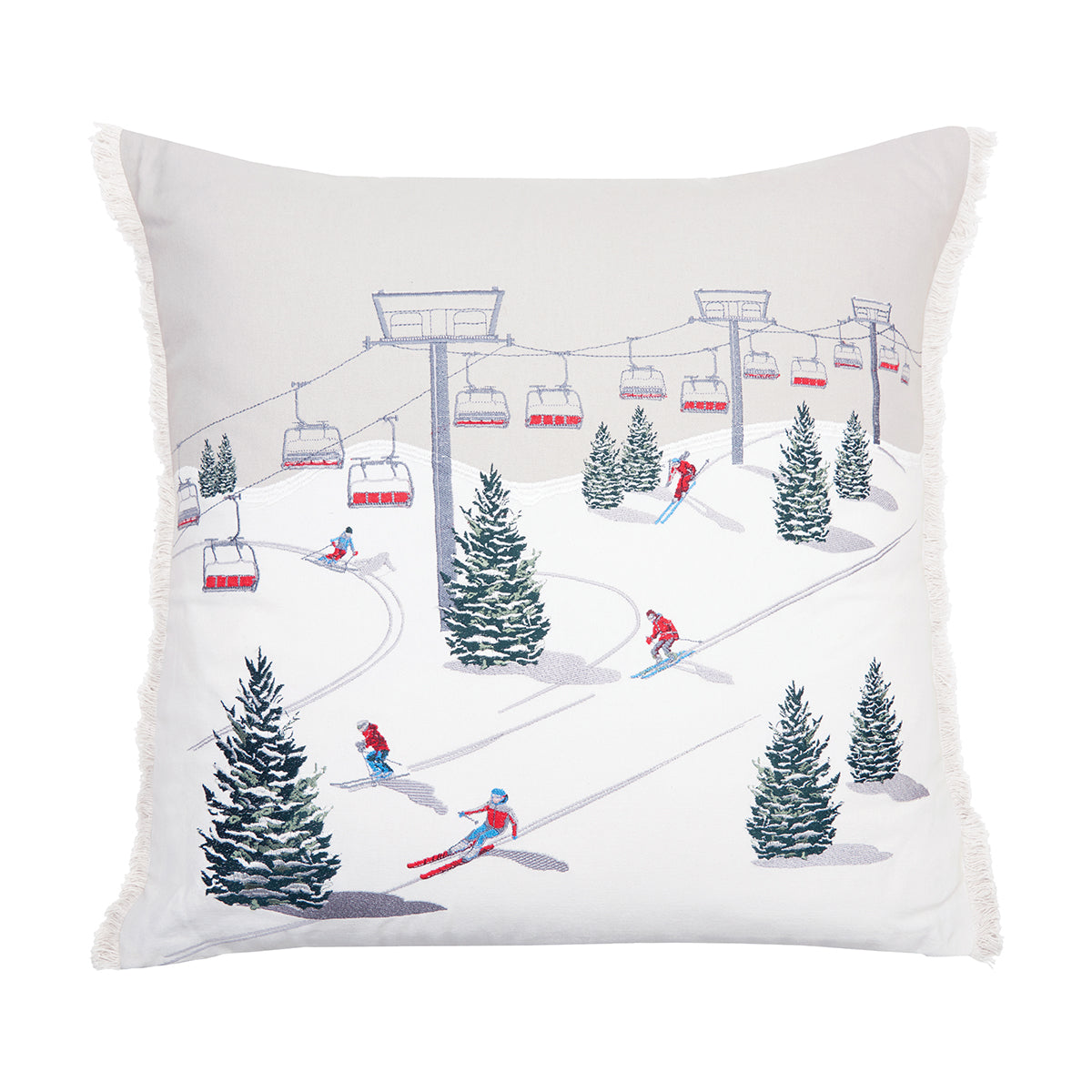 Winter Slopeside Indoor Pillow