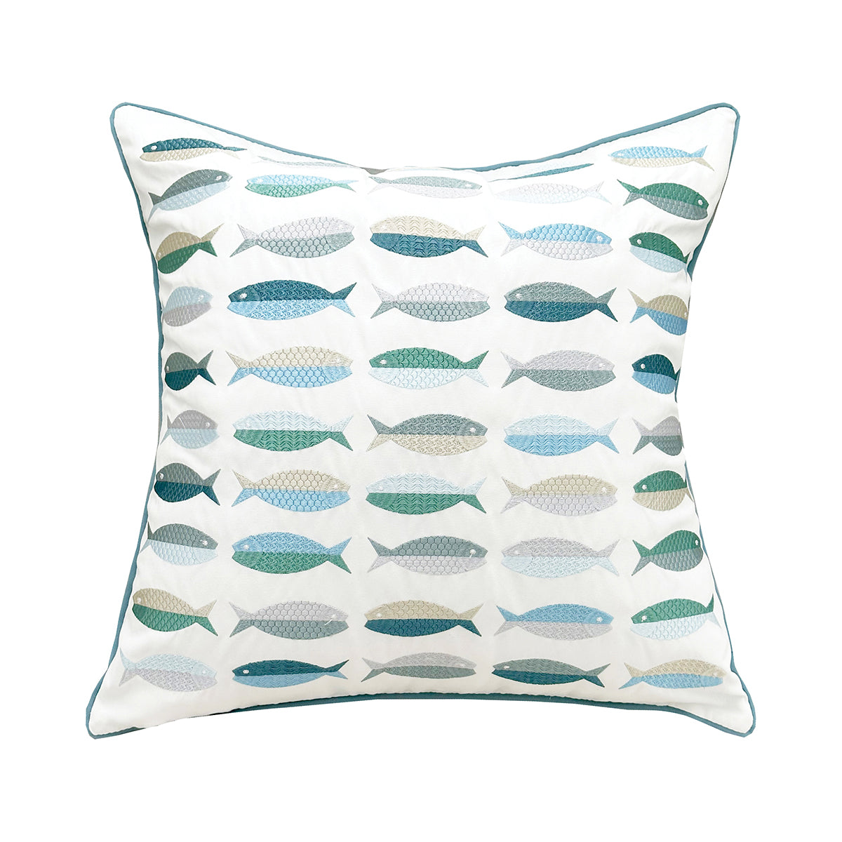 Fish Pattern Indoor Outdoor Pillow