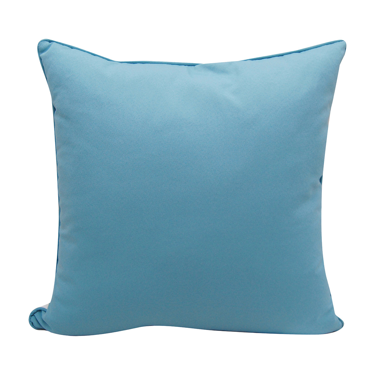 Sea Glass Coral Pattern Embroidered Indoor Outdoor Pillow
