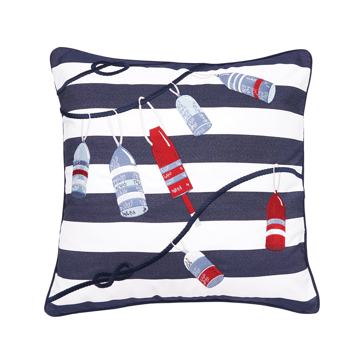 Buoys and Rope Indoor Outdoor Pillow