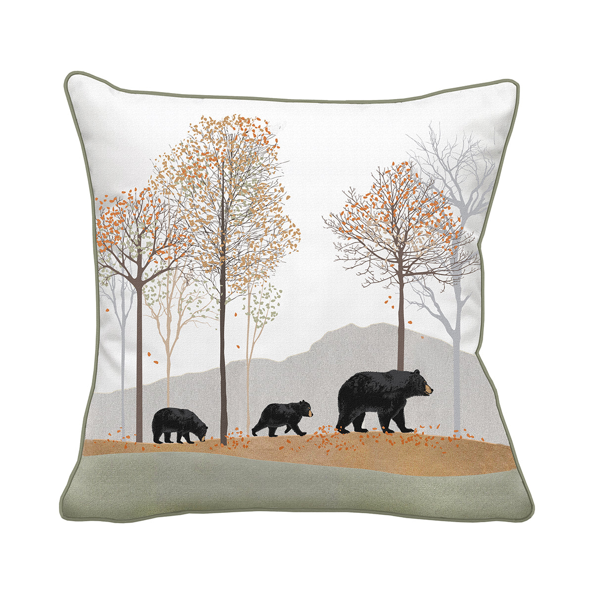 Woodland Bear Indoor Outdoor Pillow
